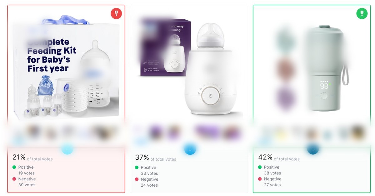 Real baby feeding shopper assessment screenshot